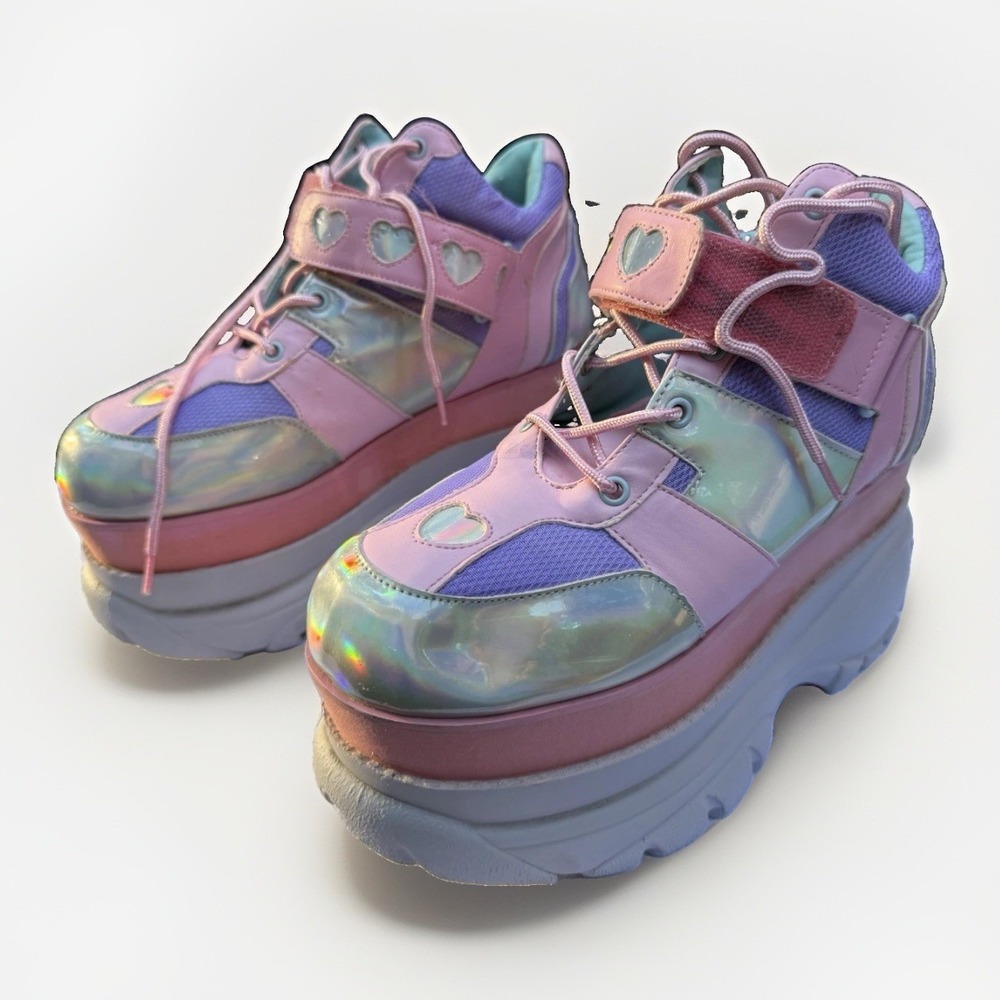 Sugar Thrillz Dolls Kill Chunky Platform Sneakers Fairywalker Size 9 Festival